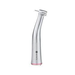 Contre-angle rouge tête mini 1:5 titane et lumière fibrée
