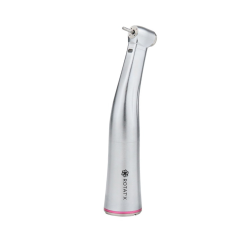 Contre-angle rouge tête mini 1:5 titane et lumière fibrée