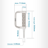 Kit 9 strips diamantés PERFORMANCE - Pour contre-angle - Compatible Intensiv ®