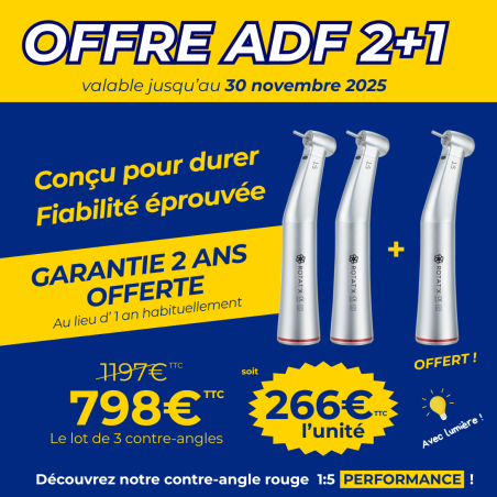 Contre-angle rouge 1:5 performance lumière fibrée