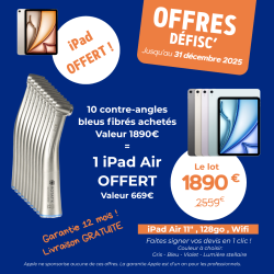 Contre-angle bleu TITANE 1:1 SPRAY - AVEC LUMIÈRE fibrée