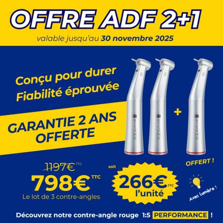 Contre-angle rouge 1:5 performance lumière fibrée