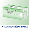 Fil de suture - Nylon - Boîte de 12 fils non résorbables monofilament