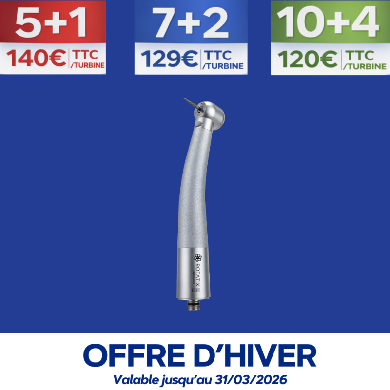 Turbine compatible NSK - Lumière auto-générée