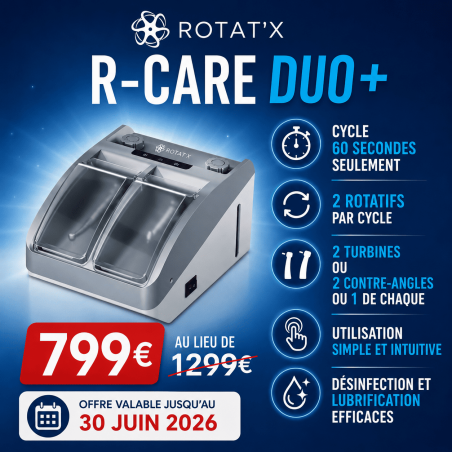 R-Care Duo+ Automate de désinfection et lubrification des rotatifs