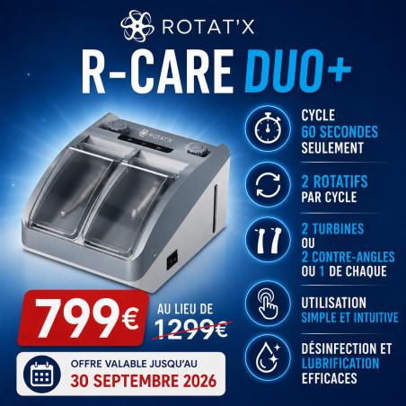 R-Care Duo+ Automate de désinfection et lubrification des rotatifs