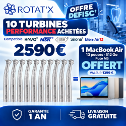 OFFRE DEFISC' : 10 turbines performance achetées  + 1 MacBook Air 512go OFFERT - Garantie 1 an