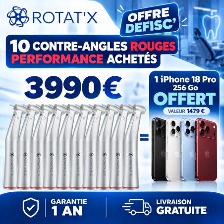 Contre-angle rouge 1:5 performance lumière fibrée
